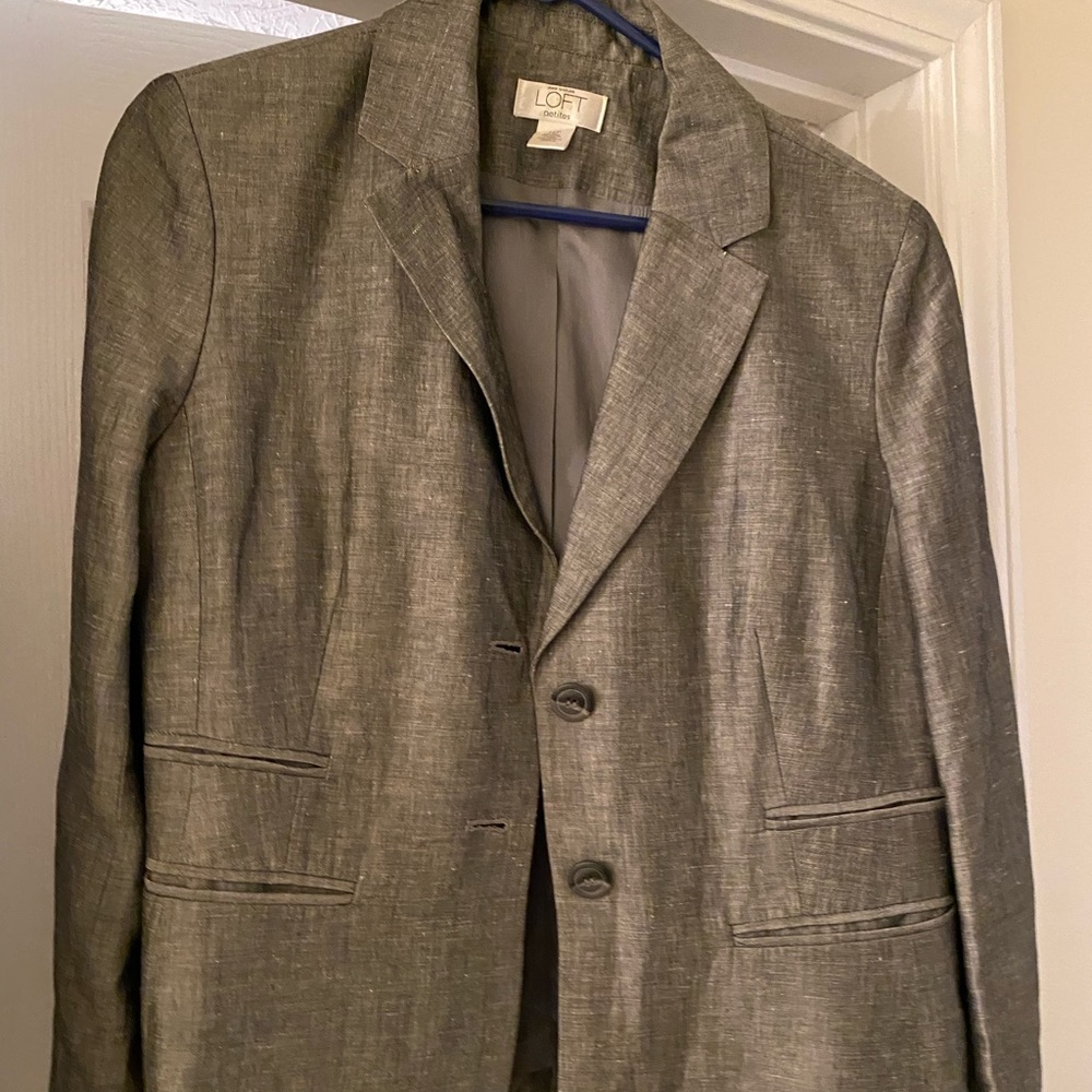 Gray Ann Taylor Loft blazer